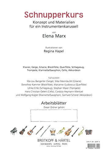 Schnupperkurs Konzept und Materialien für ein Instrumentenkarussell - Arbeitsblätter (Querflöte) (EB 8764b)