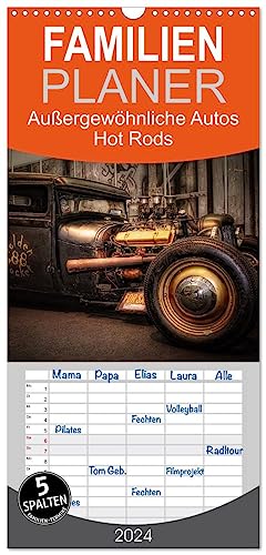Familienplaner 2024 - Außergewöhnliche Autos - Hot Rods mit 5 Spalten (Wandkalender, 21 cm x 45 cm) CALVENDO