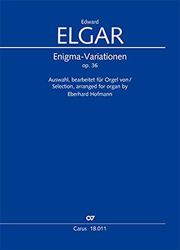 Enigma-Variationen op. 36. Auswahl, bearbeitet für Orgel von Eberhard Hofmann, Partitur