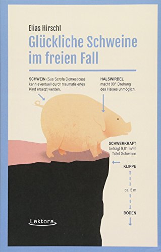 Glückliche Schweine im freien Fall