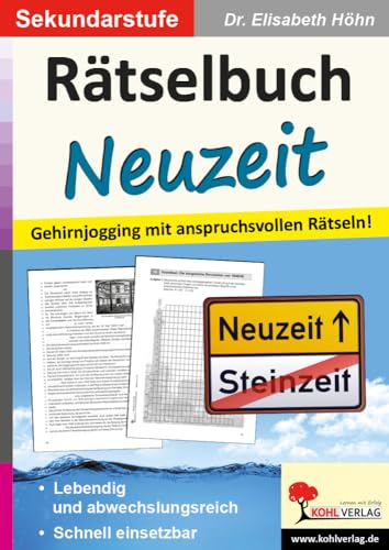 Rätselbuch Neuzeit: Gehirnjogging mit anspruchsvollen Rätseln!