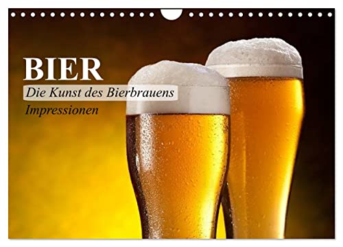 Bier. Die Kunst des Bierbrauens. Impressionen (Wandkalender 2025 DIN A4 quer), CALVENDO Monatskalender
