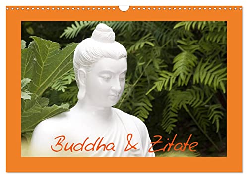 Buddha & Zitate (Wandkalender 2024 DIN A3 quer), CALVENDO Monatskalender