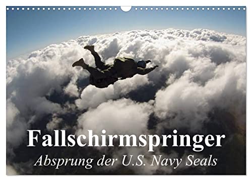 Fallschirmspringer. Absprung der U.S. Navy Seals (Wandkalender 2025 DIN A3 quer), CALVENDO Monatskalender von CALVENDO