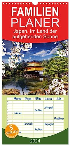 Familienplaner 2024 - Japan. Im Land der aufgehenden Sonne mit 5 Spalten (Wandkalender, 21 cm x 45 cm) CALVENDO