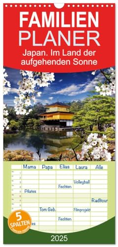 Familienplaner 2025 - Japan. Im Land der aufgehenden Sonne mit 5 Spalten (Wandkalender, 21 cm x 45 cm), CALVENDO