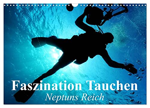 Faszination Tauchen - Neptuns Reich (Wandkalender 2024 DIN A3 quer), CALVENDO Monatskalender