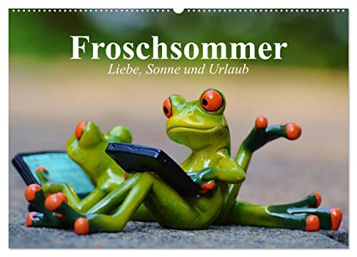 Froschsommer. Liebe, Sonne und Urlaub (Wandkalender 2024 DIN A2 quer), CALVENDO Monatskalender