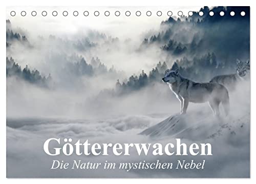 Göttererwachen. Die Natur im mystischen Nebel (Tischkalender 2025 DIN A5 quer), CALVENDO Monatskalender von CALVENDO