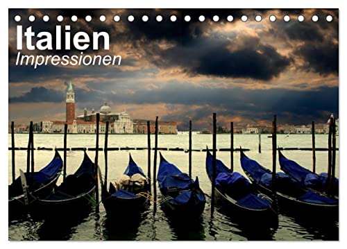 Italien • Impressionen (Tischkalender 2024 DIN A5 quer), CALVENDO Monatskalender von CALVENDO