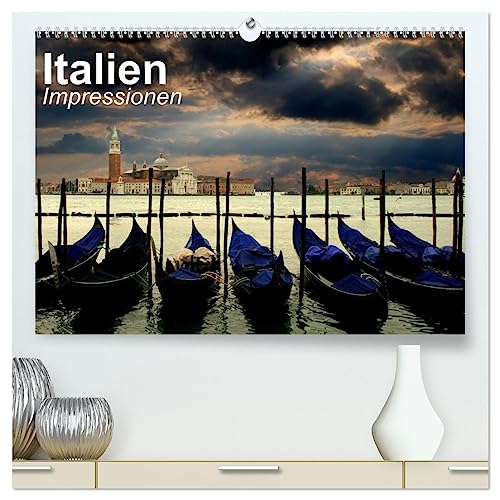 Italien • Impressionen (hochwertiger Premium Wandkalender 2025 DIN A2 quer), Kunstdruck in Hochglanz von CALVENDO