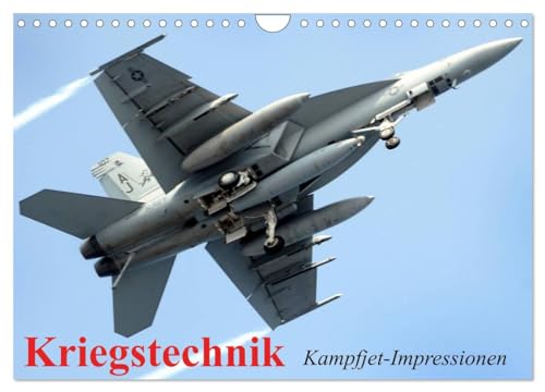 Kriegstechnik. Kampfjet-Impressionen (Wandkalender 2024 DIN A4 quer), CALVENDO Monatskalender: Die Kriegstechnik der U.S. Luftwaffe in tollen Bildern von CALVENDO