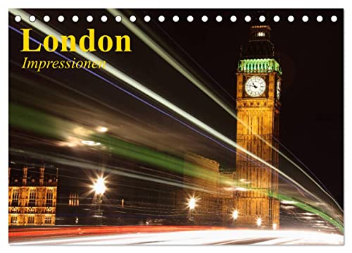 London • Impressionen (Tischkalender 2025 DIN A5 quer), CALVENDO Monatskalender von CALVENDO