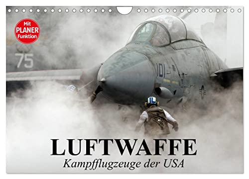 Luftwaffe. Kampfflugzeuge der USA (Wandkalender 2025 DIN A4 quer), CALVENDO Monatskalender von CALVENDO