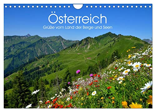 Österreich. Grüße vom Land der Berge und Seen (Wandkalender 2024 DIN A4 quer), CALVENDO Monatskalender von CALVENDO