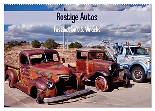 Rostige Autos. Faszination U.S. Wracks (Wandkalender 2024 DIN A2 quer), CALVENDO Monatskalender