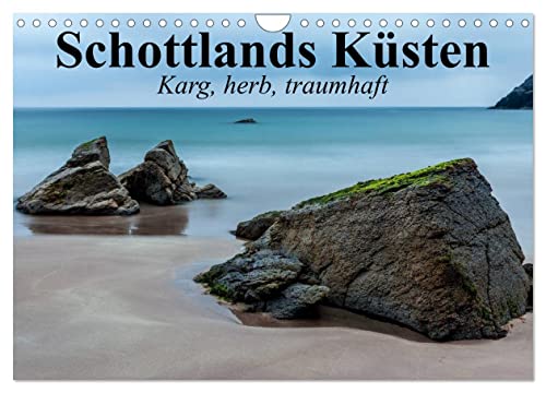 Schottlands Küsten. Karg, herb, traumhaft (Wandkalender 2025 DIN A4 quer), CALVENDO Monatskalender von CALVENDO
