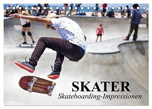 Skater. Skateboarding-Impressionen (Tischkalender 2024 DIN A5 quer), CALVENDO Monatskalender