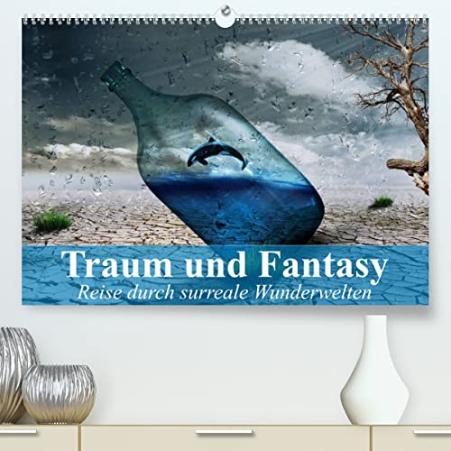 Traum und Fantasy. Reise durch surreale Wunderwelten (hochwertiger Premium Wandkalender 2024 DIN A2 quer), Kunstdruck in Hochglanz