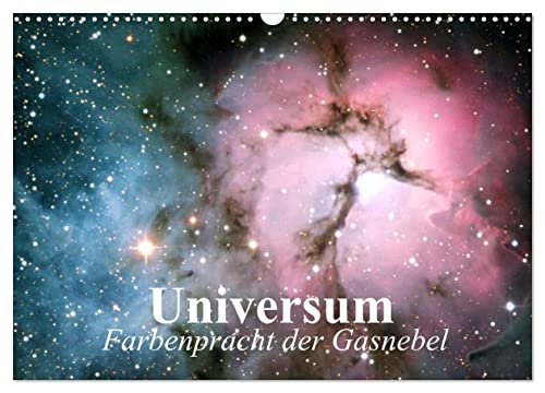 Universum. Farbenpracht der Gasnebel (Wandkalender 2025 DIN A3 quer), CALVENDO Monatskalender von CALVENDO