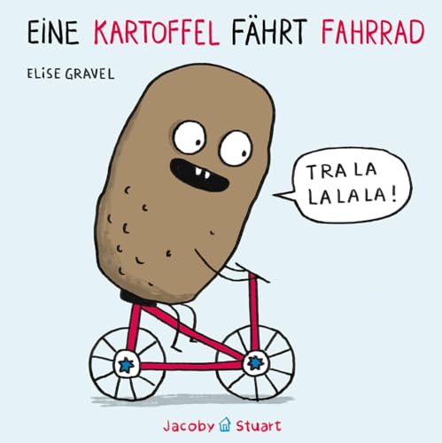 Eine Kartoffel fährt Fahrrad