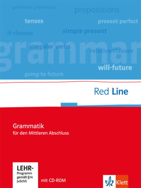 Red Line. Klassen 5-10. Grammatik für den mittleren Abschluss mit Lernsoftware von Klett Ernst /Schulbuch