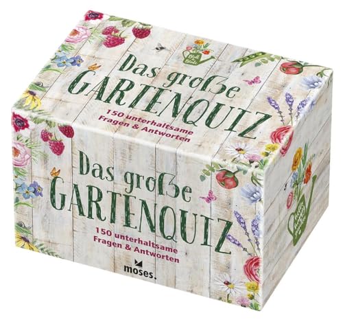 Das große Gartenquiz | 150 unterhaltsame Fragen und Antworten rund um Garten, Balkon und Fensterbank: 150 unterhaltsame Fragen & Antworten von moses