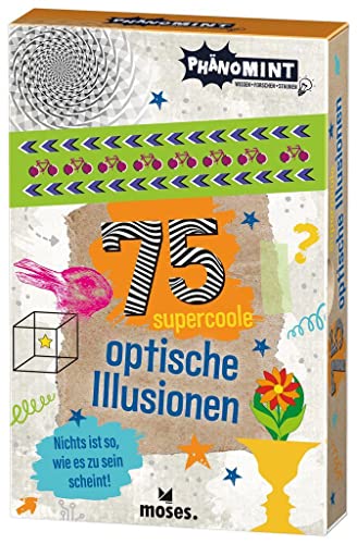moses. PhänoMINT 75 supercoole optische Illusionen | Spannende Experimente und optische Täuschungen für clevere Kids | Kartenset für Kinder ab 9 Jahren von moses