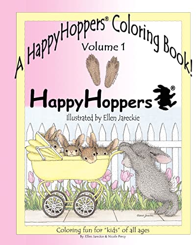 A HappyHoppers® Coloring Book - Volume 1: featuring the HappyHoppers® bunnies by artist Ellen Jareckie: featuring the HappyHoppers(R) bunnies by artist Ellen Jareckie von CREATESPACE