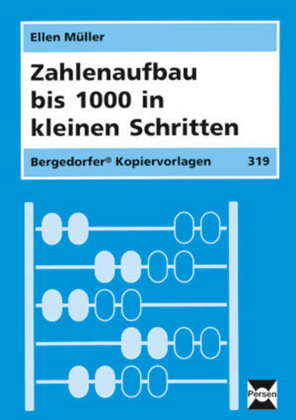 Zahlenaufbau bis 1000 in kleinen Schritten von Persen Verlag i.d. AAP