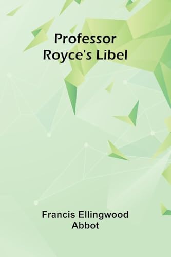 Professor Royce's Libel von Alpha Edition