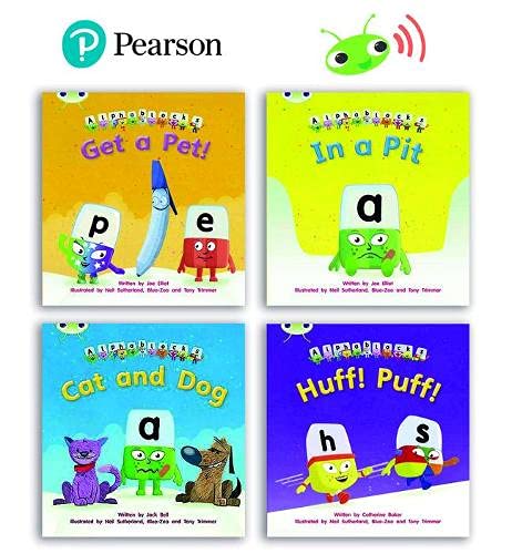 Learn to Read at Home with Bug Club Phonics Alphablocks: Phase 2 - Reception Term 1 (4 fiction books) Pack B von Pearson Education Limited