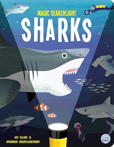 Magic Searchlight - Sharks (Seek and Find-Magic Searchlight Books) von Gemini Editions Ltd