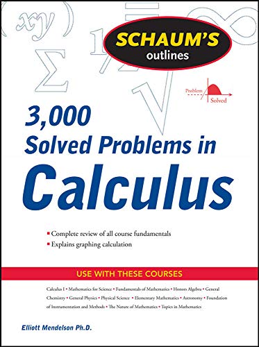 3,000 Solved Problems in Calculus (Schaum's Outlines)