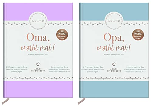 Oma, erzähl mal + Opa, erzähl mal im Set + 1 exklusives Postkartenset