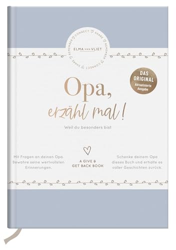 Opa, erzähl mal! | Elma van Vliet: Das Erinnerungsalbum deines Lebens | Ein persönliches Geschenk für Opa zum Geburtstag, zu Weihnachten oder einfach zwischendurch