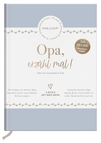 Opa, erzähl mal! | Elma van Vliet: Das Erinnerungsalbum deines Lebens | Persönliches Geschenk für Opa zum Geburtstag, zu Weihnachten oder einfach so Opa, erzähl mal! | Elma van Vliet: Das Erinnerungsalbum deines Lebens | Persönliches Geschenk für Opa zum Geburtstag, zu Weihnachten oder einfach so
