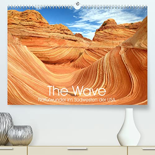 The Wave: Naturwunder im Südwesten der USA (hochwertiger Premium Wandkalender 2024 DIN A2 quer), Kunstdruck in Hochglanz