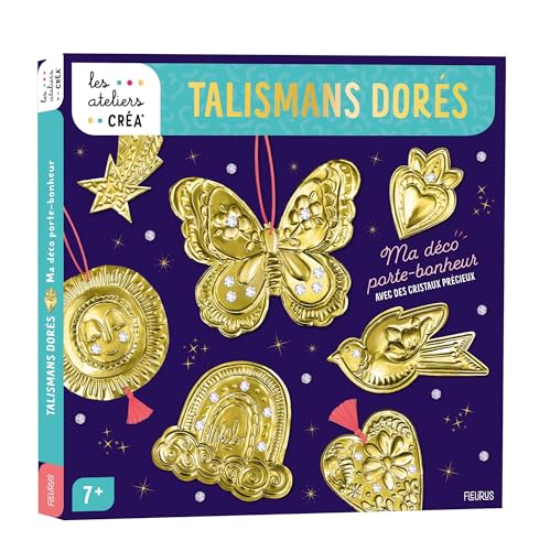 Métal repoussé. Talismans avec des strass précieux !: Ma déco porte-bonheur, avec des cristaux précieux von FLEURUS