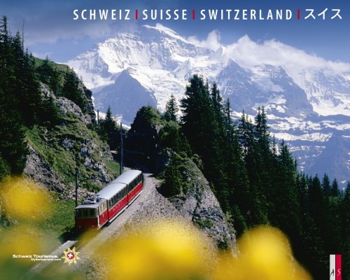 Schweiz, Suisse, Switzerland: Texte viersprachig: deutsch, französisch, englisch, japanisch