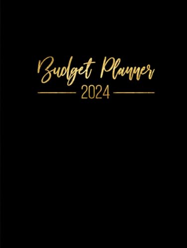 Budget Planner: Weekly and Monthly Financial Organizer | Savings - Bills - Debt Trackers | Modern Black & Gold