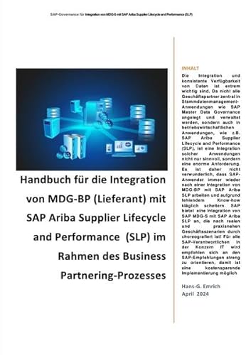 Handbuch für die Integration von MDG-BP (Lieferant) mit SAP Ariba Supplier Lifecycle and Performance (SLP): Integration von SAP MDG mit SAP Ariba SLP von epubli