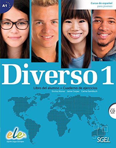 Diverso 1: Curso de español para jóvenes / Kurs- und Arbeitsbuch mit MP3-CD (Diverso (Jugendliche)) von Hueber Verlag