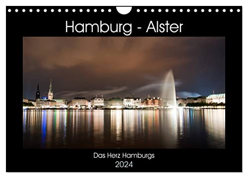 Hamburg - Alster (Wandkalender 2024 DIN A4 quer), CALVENDO Monatskalender