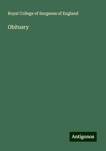 Obituary Obituary von Antigonos Verlag