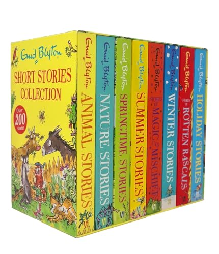 Kurzgeschichten-Sammlung, Boxset mit 8 Büchern von Enid Blyton (Tier, Natur, Frühling, Sommer, Magie und Unfug, Winter, Rotten Rascals & Urlaubsgeschichten)