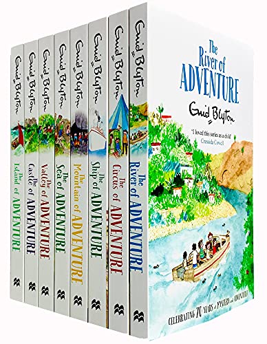 Enid Blyton Adventure Series Books 1 - 8 Collection Set (River, Circus, Ship, Mountain, Sea, Valley, Castle & Island)