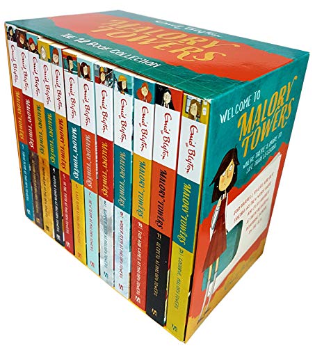 Enid Blyton Malory Towers Series 1-12 Books Collection Set (First Term,Second Form,Third Year,Upper Fourth,In The Fifth,Last Term,New Term,Summer Term,Winter Term,Fun and Games, Secrets,Goodbye)