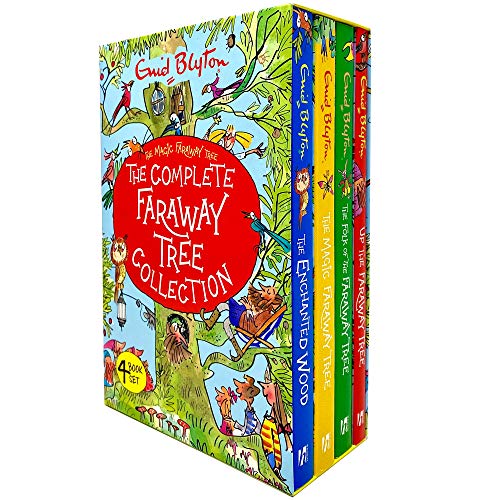 The Complete Magic Faraway Tree Collection 4 Books Box Set by Enid Blyton (Up The Faraway Tree, Folk of the Faraway Tree, Magic Faraway Tree & Enchanted Wood)