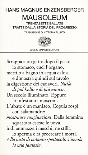 Mausoleum: Trentasette ballate tratte dalla storia del progresso (Collezione di poesia, Band 444)